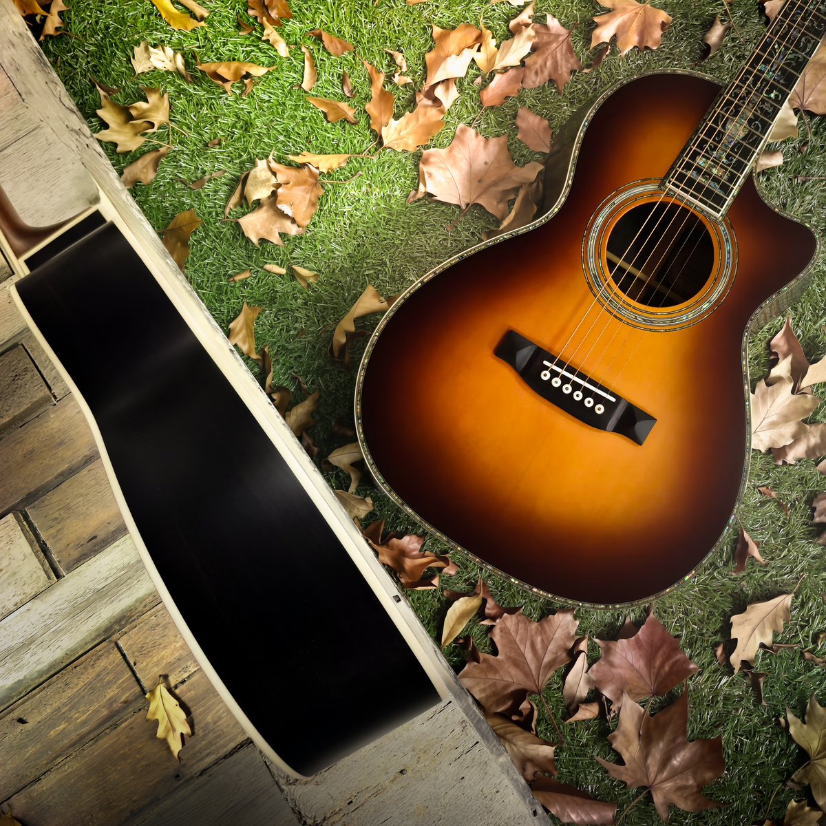 Byron Midnight Torch OO/C360 All-Solid Sitka Spruce & Indian Rosewood Acoustic Guitar