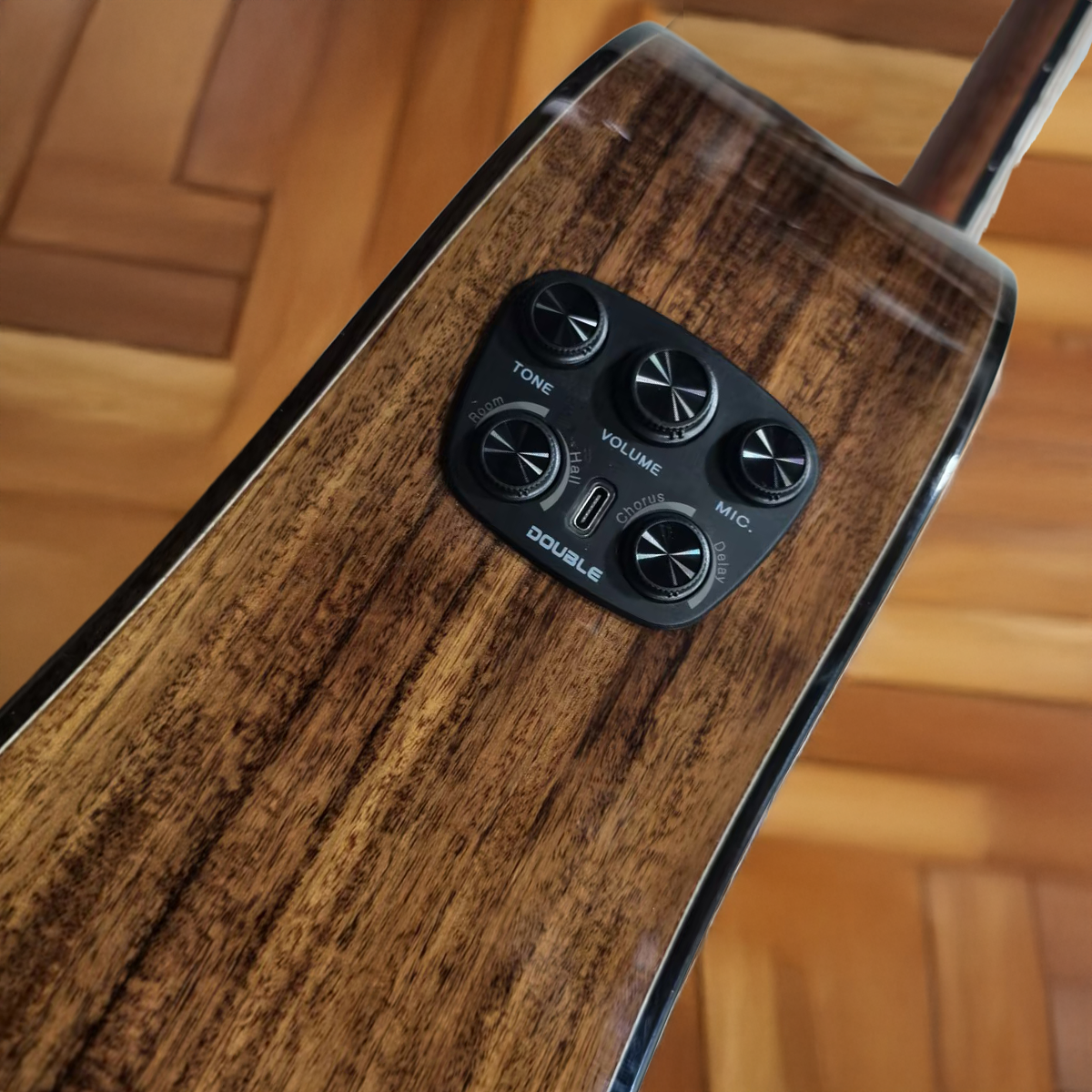 Byron Handmade 12-Fret Slope Shoulder All Solid Red Gloss Acoustic Guitar