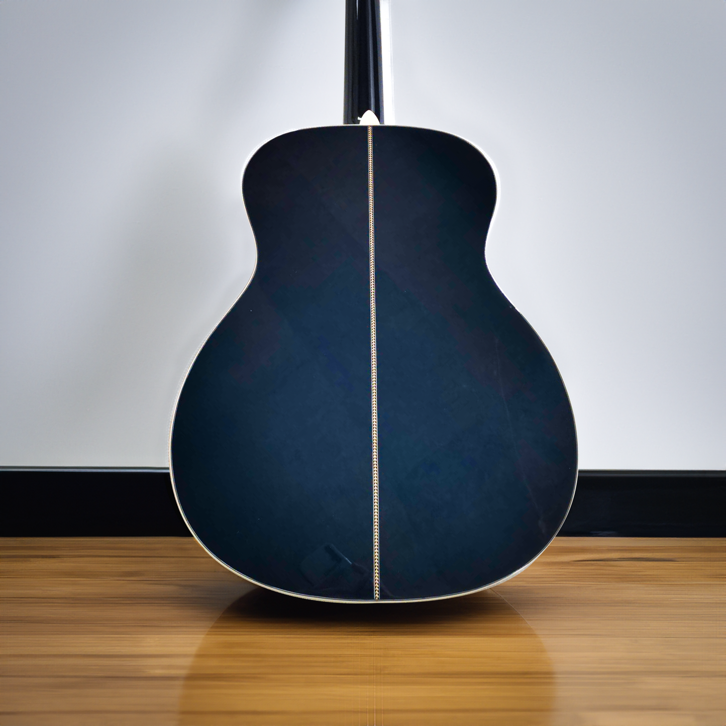 OM Navy Blue Lefty Guitar Custom All Solid Left-Handed