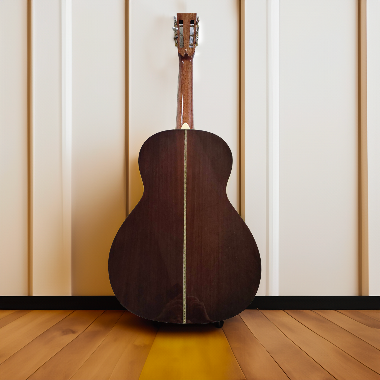 BY-28VS-48 Premium parlor guitar vintage gloss finish 48mm wide neck guitar