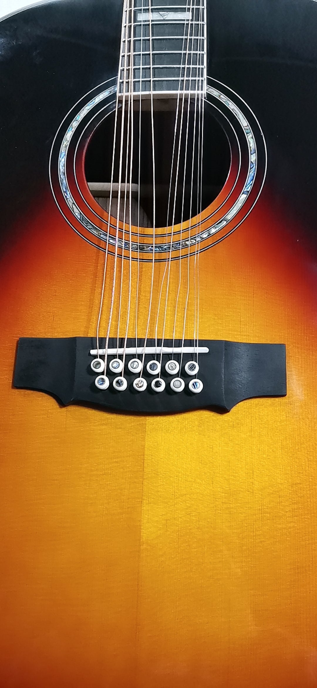 Byron Custom Übergröße 12-saitige Elektro-Akustikgitarre