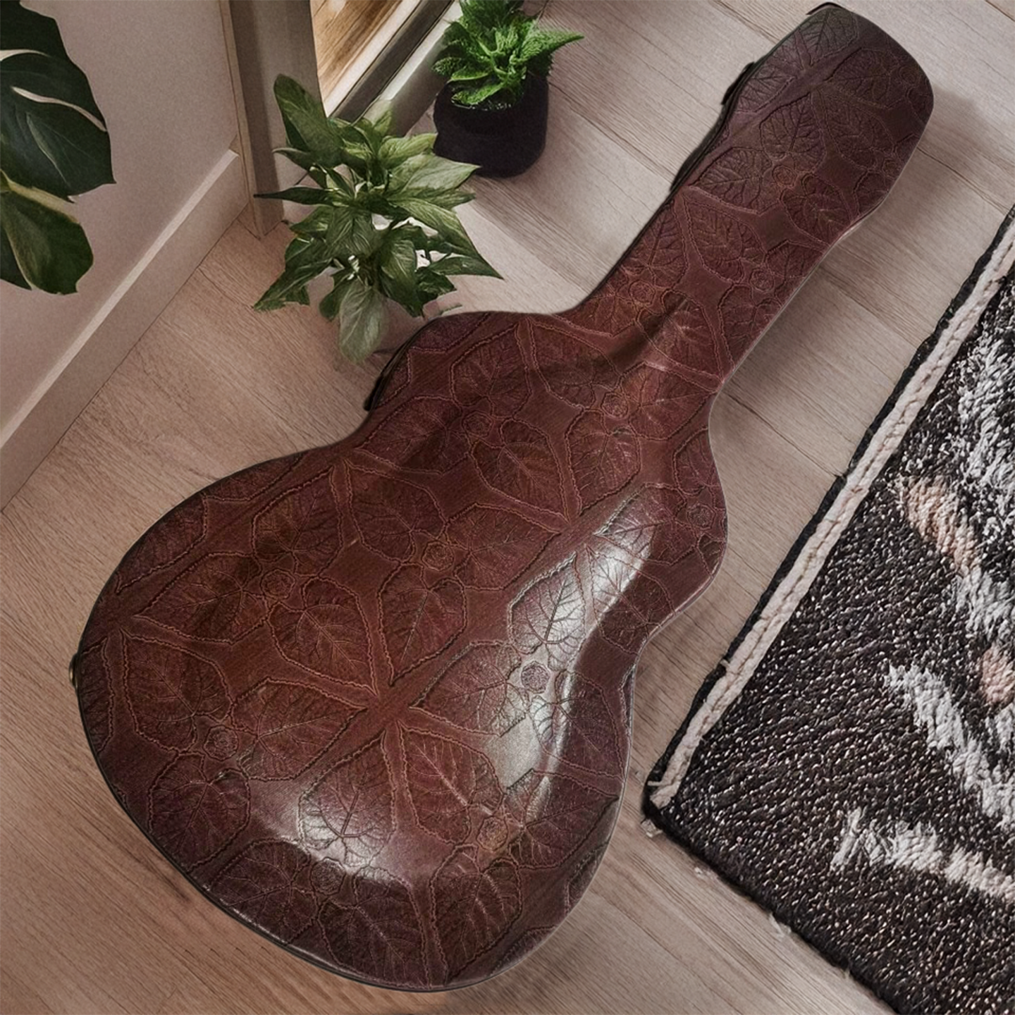 Byron Custom OM-Body Vollmassive Gitarre aus dunklem Kirsch-Cocobolo OM45