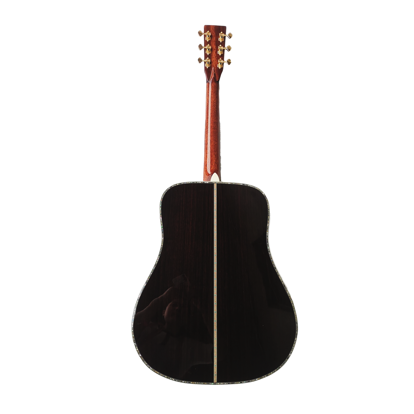 Vollmassive Vintage Byron Akustik-Elektro-Dreadnought-Gitarre
