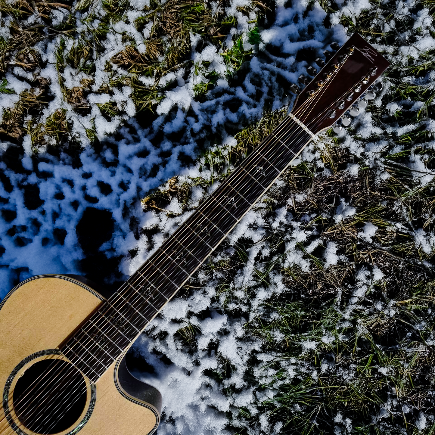 Byron Travel 12-String Acoustic-Electric Guitar