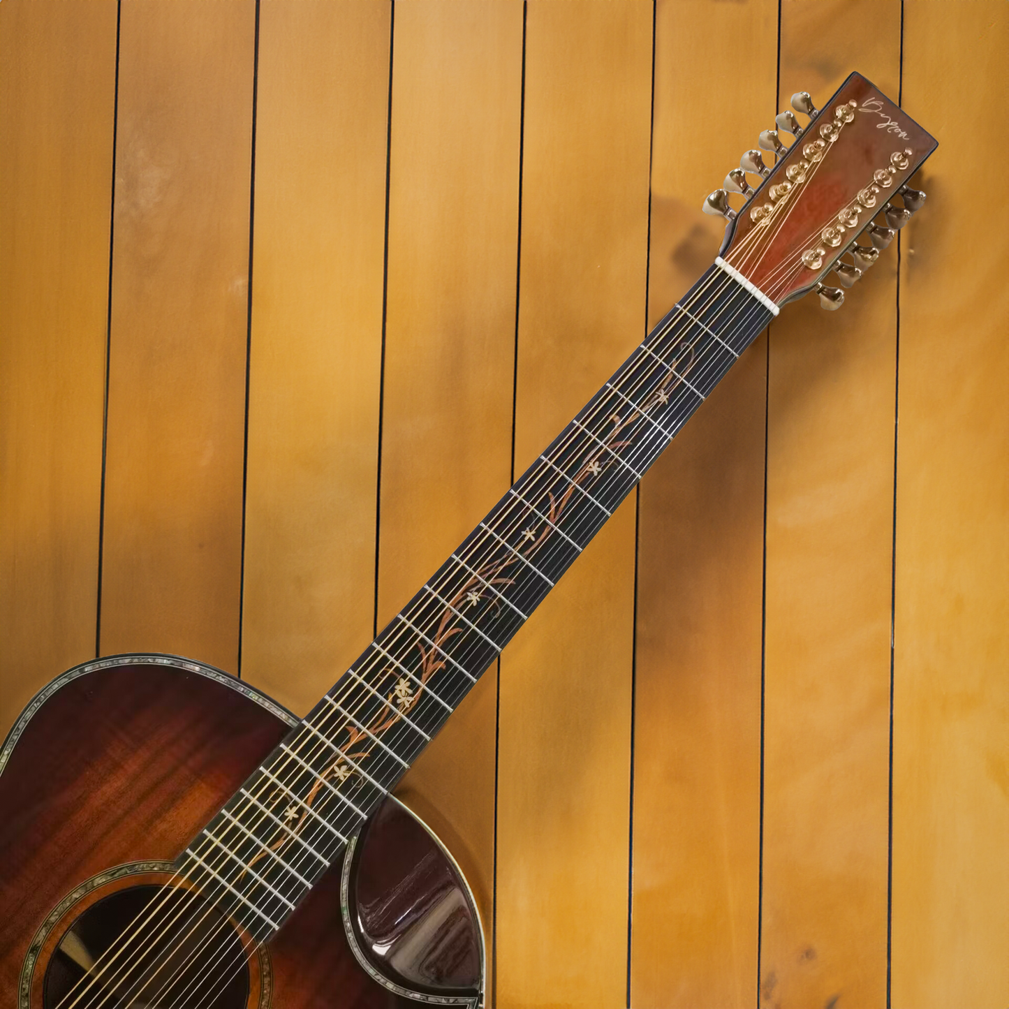 Byron 12-string Koa Guitar upgrade model TB12-6-2024