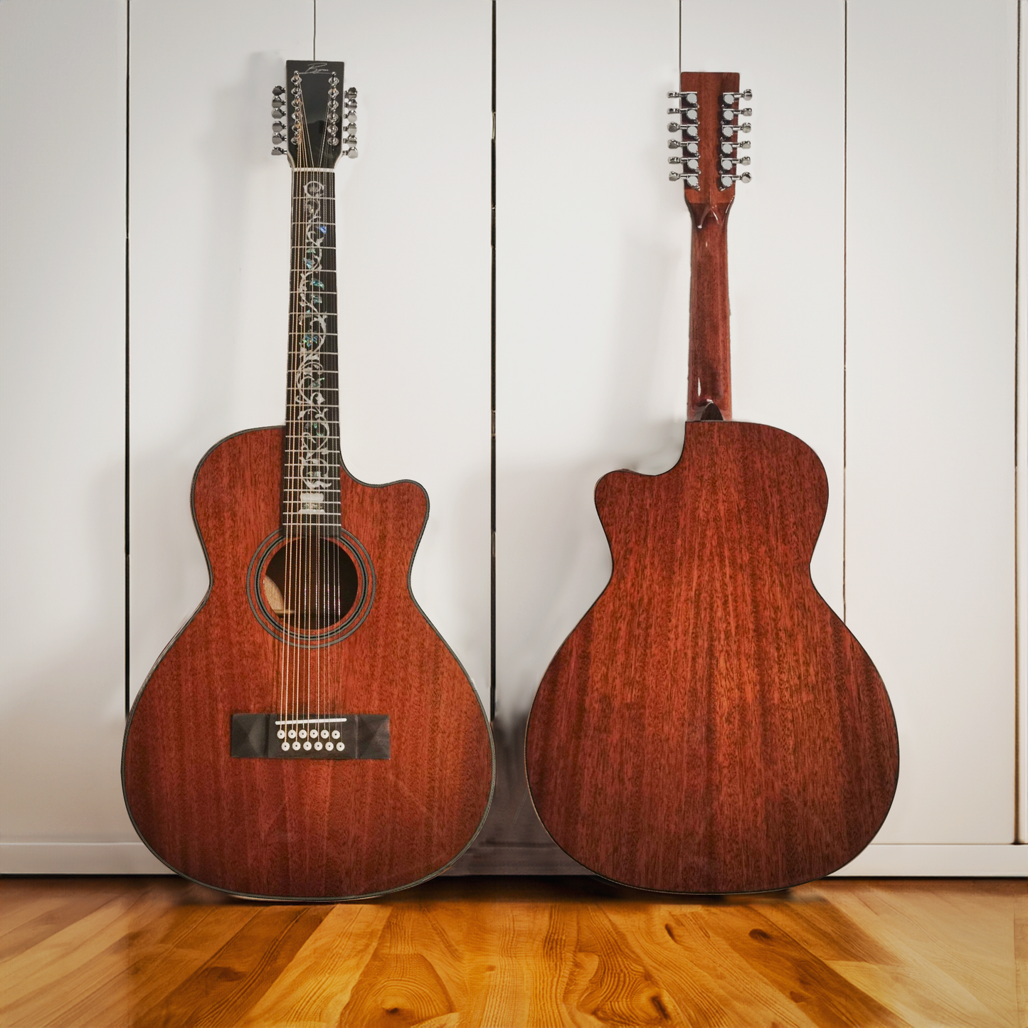 Handgefertigte 12-saitige OO Cutaway-Gitarre