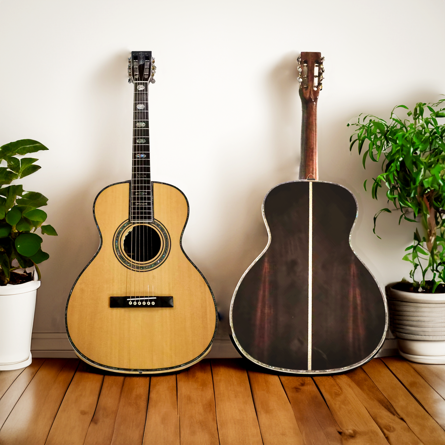Byron 6-String Parlor Guitar with Open Headstock BY-O28N-S