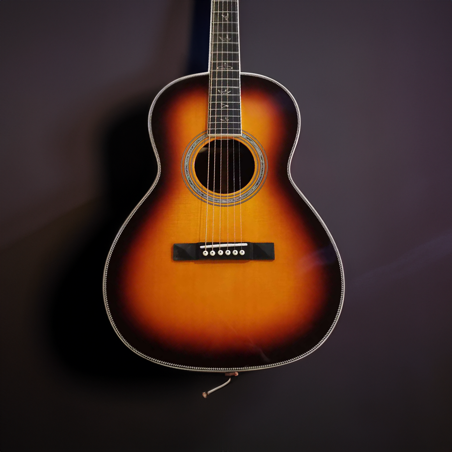 Die BG Custom: 12-Bund Single 0 Form handgefertigte Gitarre mit Schwalbenschwanz-Verbindung.