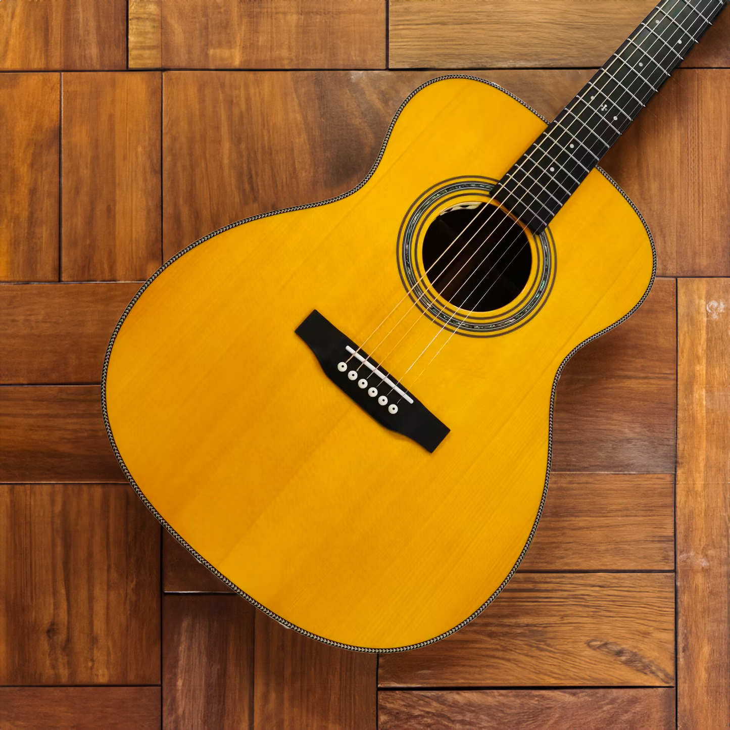 Byron BY-OM-000 OM-Gitarre in voller Größe