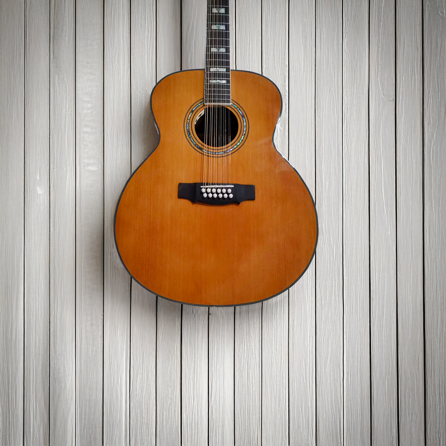 Byron 12-String Jumbo Body Solid Cedar Acoustic Electric Guitar