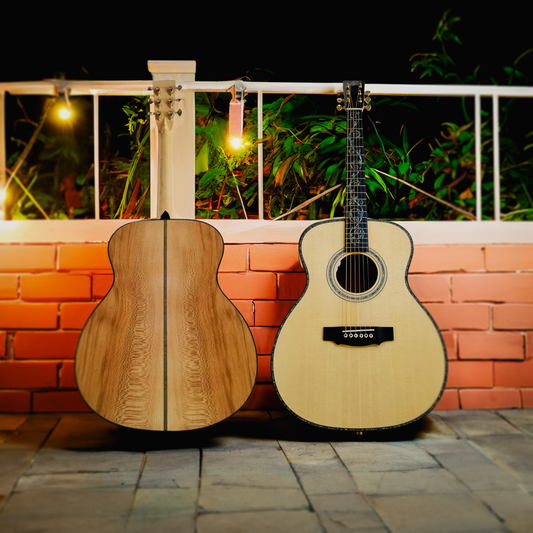 American Sycamore wood OM Acoustic-Electric Guitar