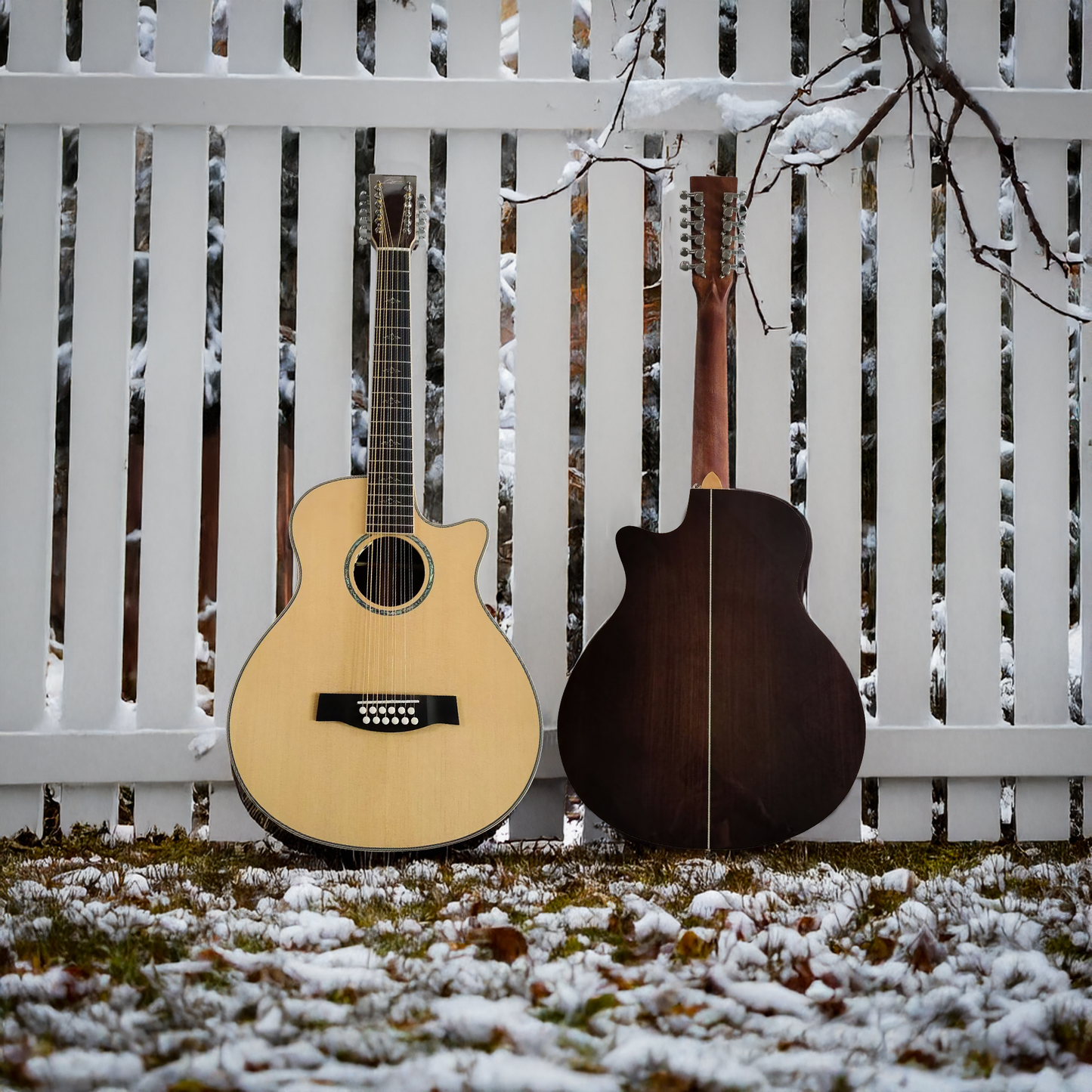 Byron Travel 12-String Acoustic-Electric Guitar