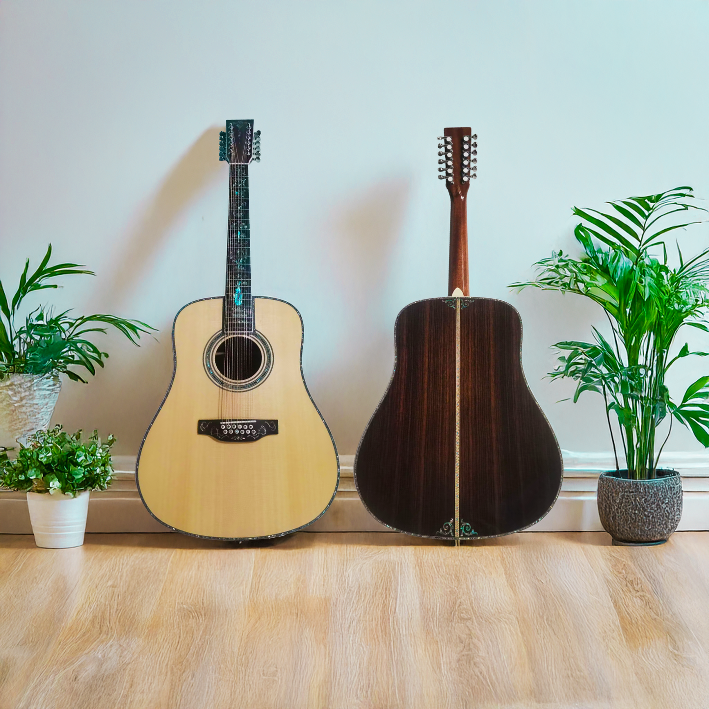 Byron Custom "Die Rosenholz-Schönheit" 12-saitige Dreadnought-Gitarre