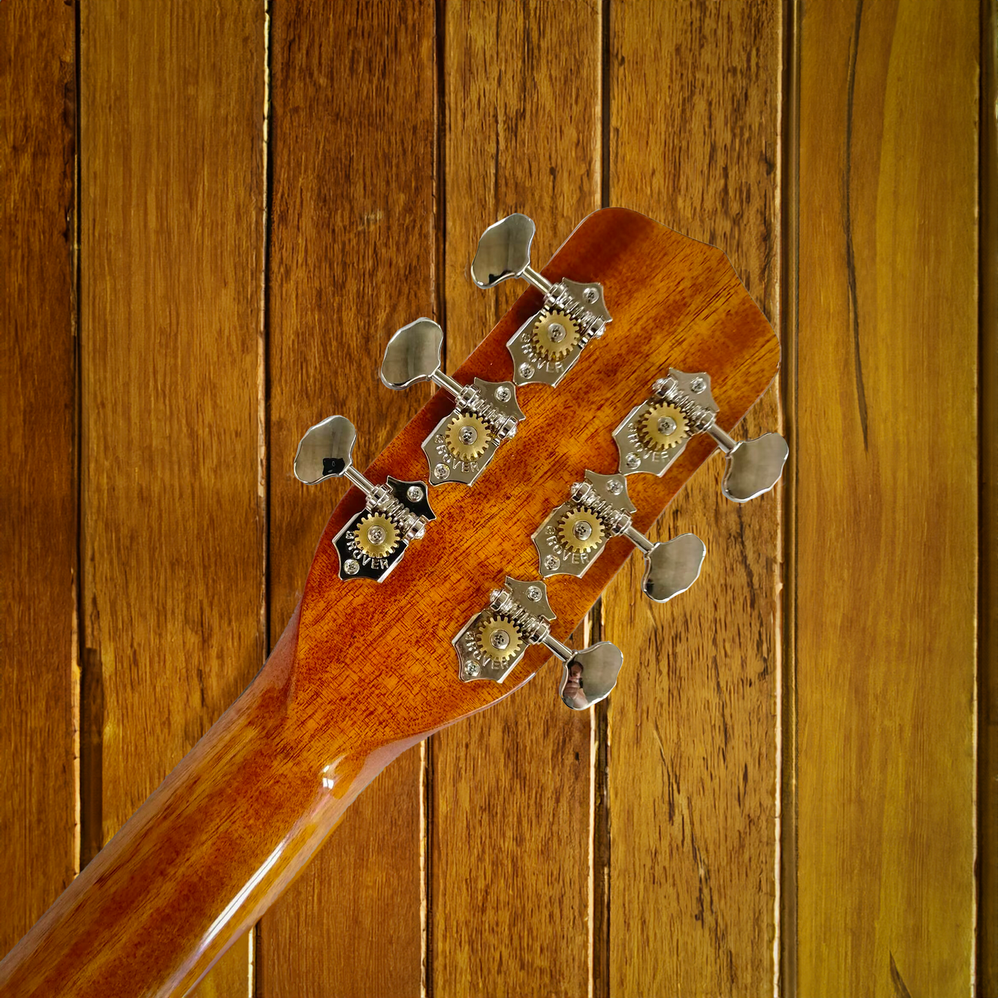 Byron Custom Shop All-Walnuss Cutaway-Gitarre mit Transakustik-Grand Auditorium