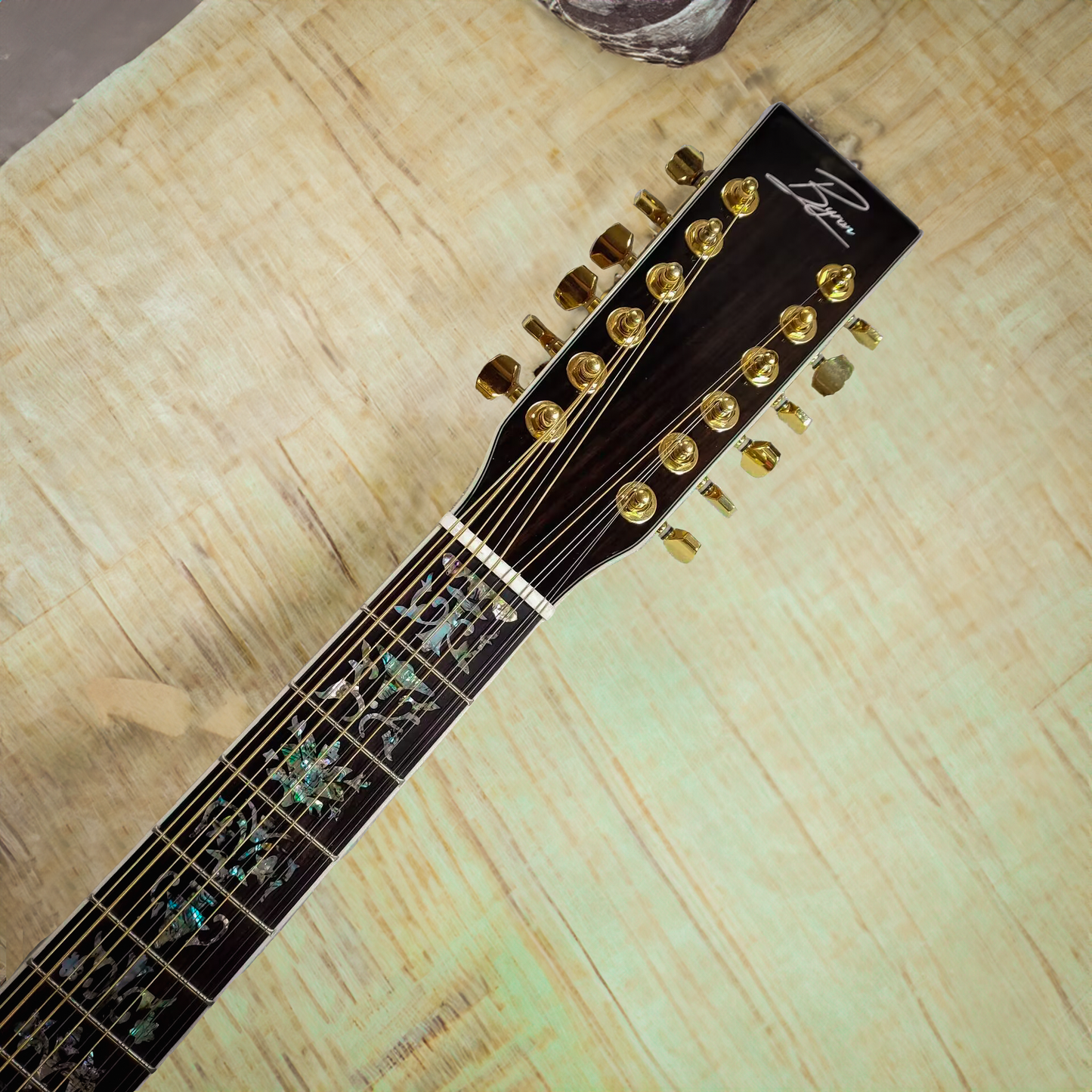 12-String Grand Auditorium Koa Guitar abalaone