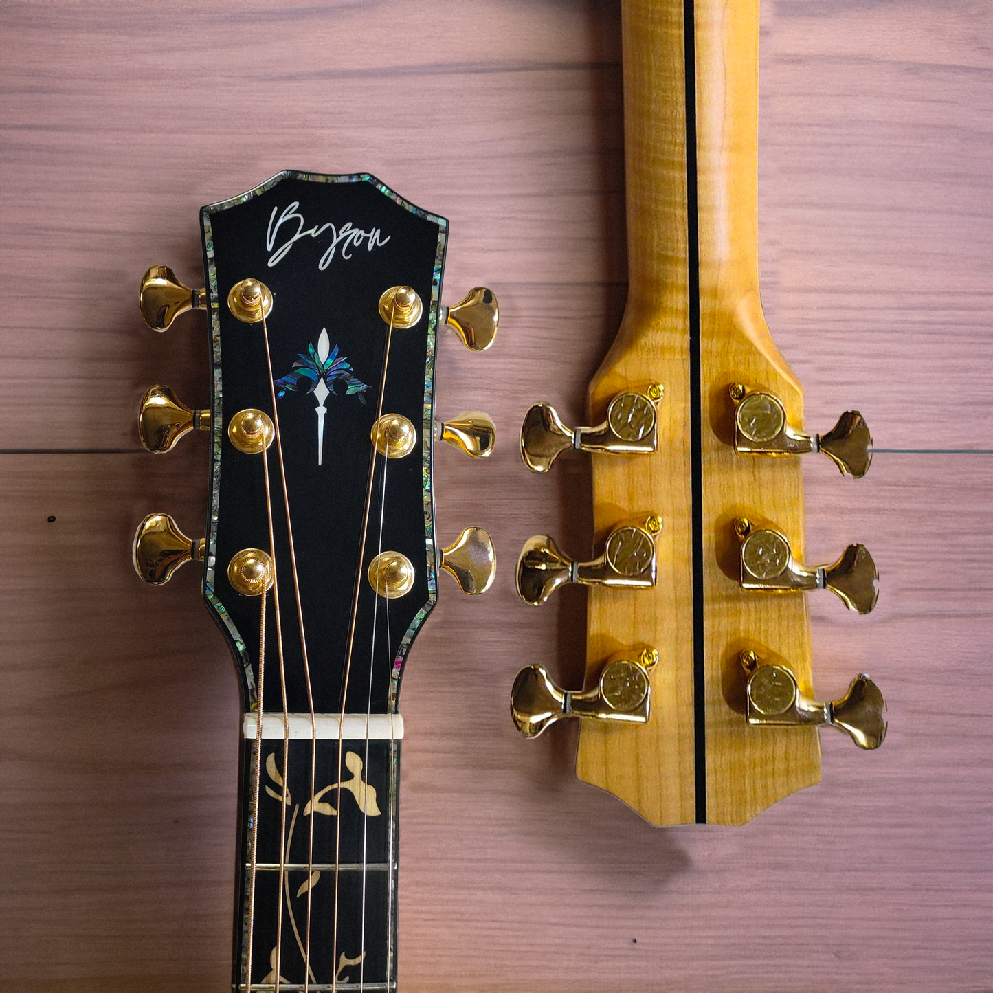 GA 40" Natürliche Massive Koa AAA Single Cut Akustik-E-Gitarre