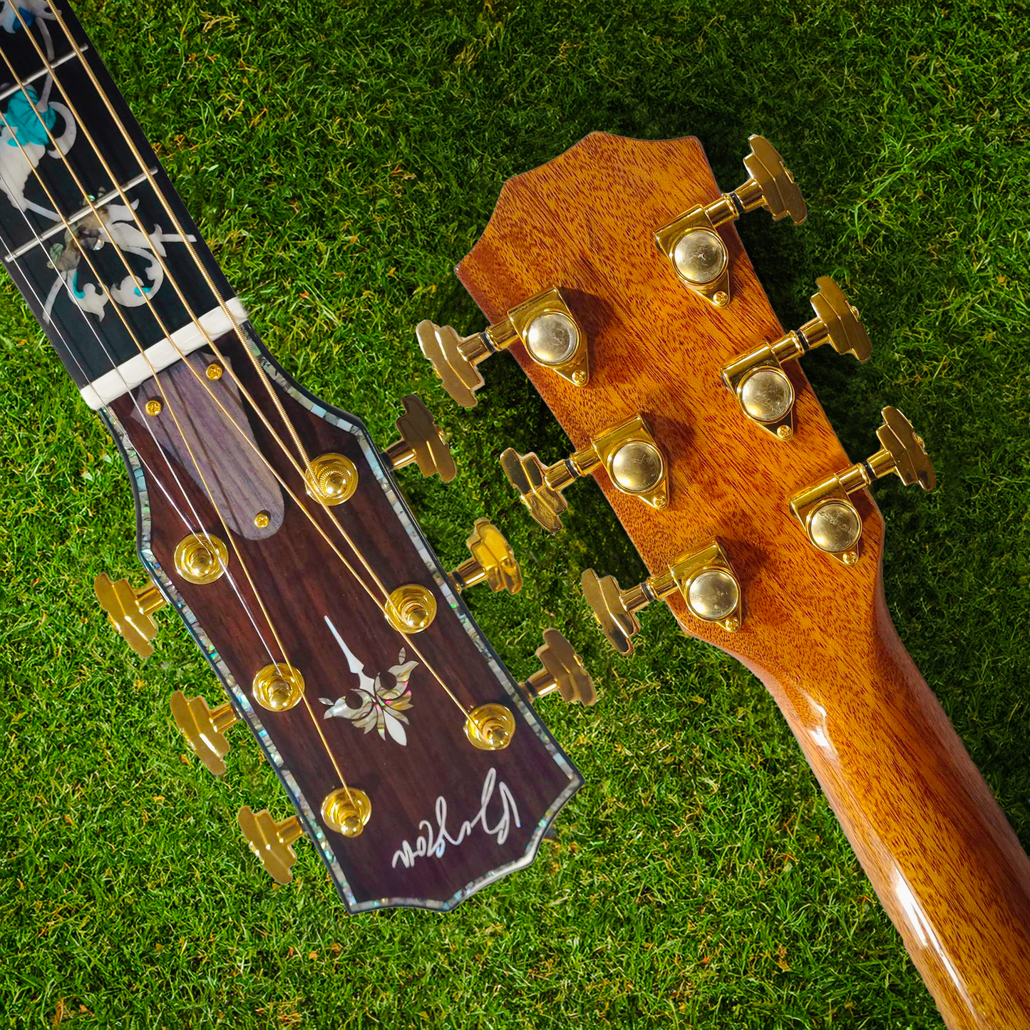 Byron Custom Shop Premium 40" Cutaway Handgefertigte Gitarre – rote Nitro-Lackierung
