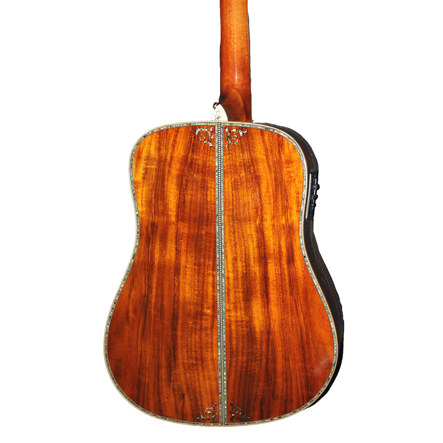 Die Blonde Marilyn handgefertigte Dreadnought-Gitarre aus Massivholz mit Abalone-Verzierung – professionelle akustisch-elektrische Gitarre