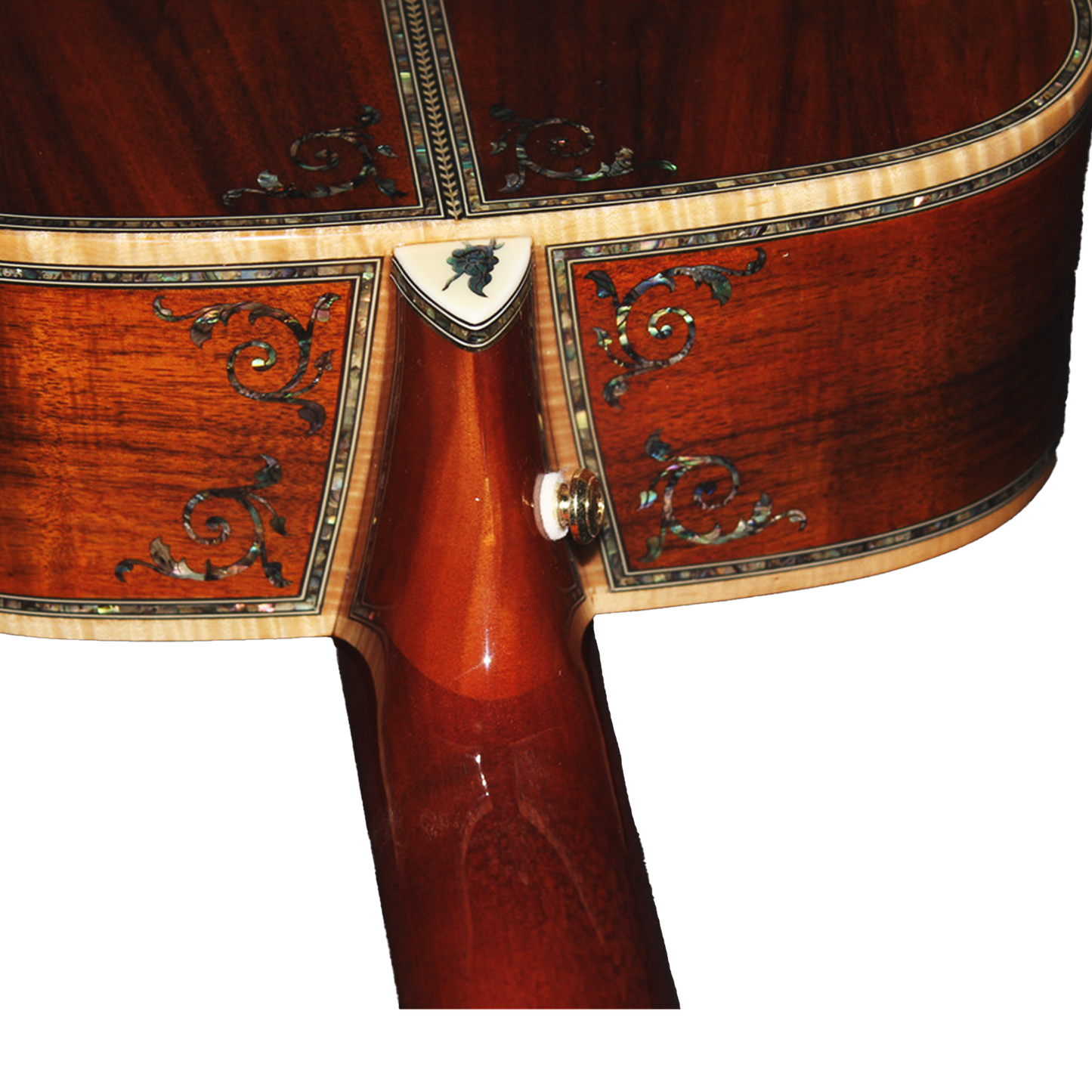 Die Blonde Marilyn handgefertigte Dreadnought-Gitarre aus Massivholz mit Abalone-Verzierung – professionelle akustisch-elektrische Gitarre