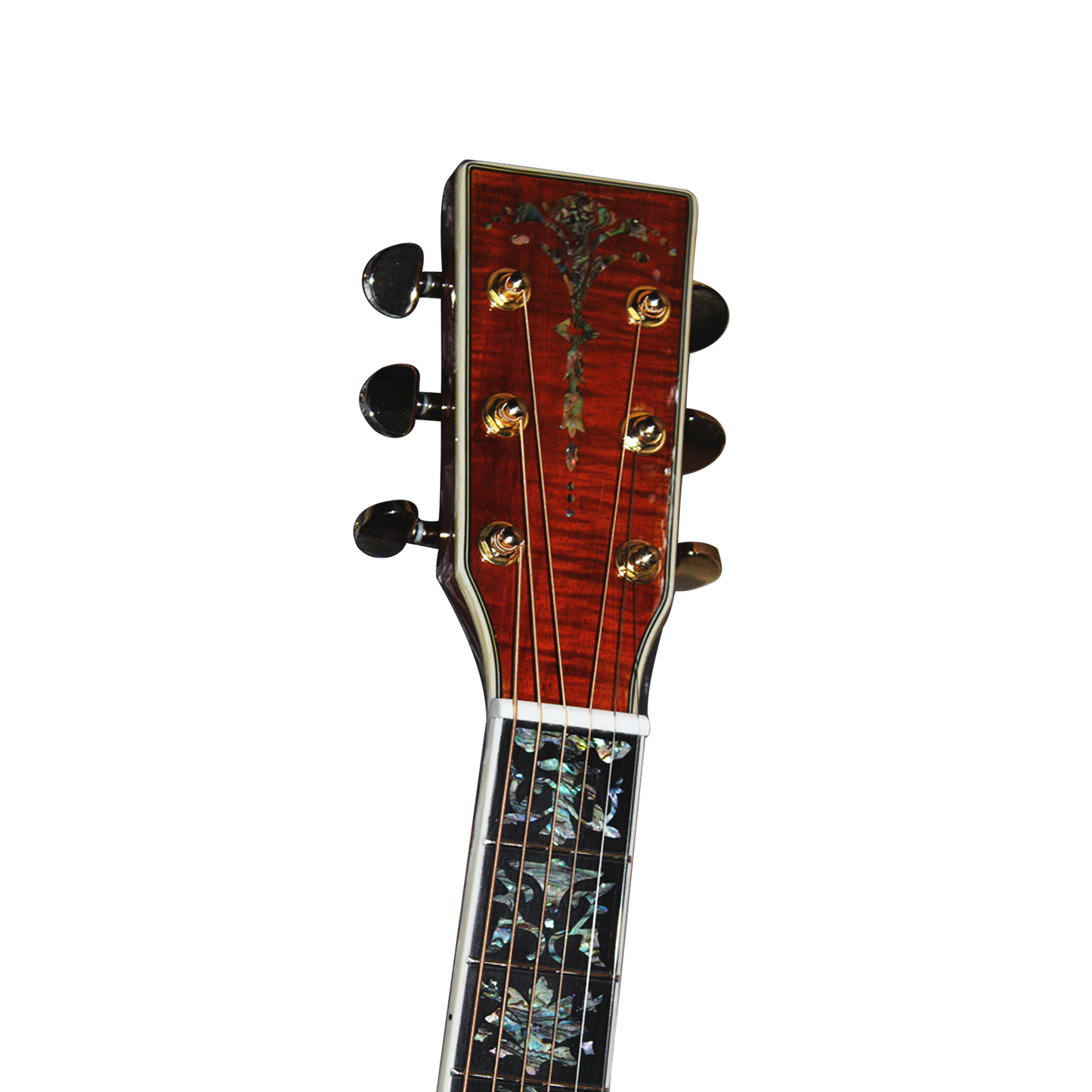 Die Blonde Marilyn handgefertigte Dreadnought-Gitarre aus Massivholz mit Abalone-Verzierung – professionelle akustisch-elektrische Gitarre