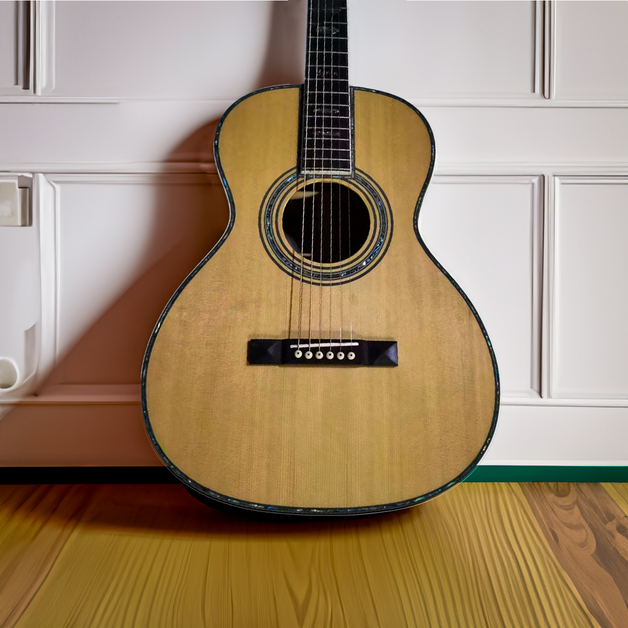 Byron 6-String Parlor Guitar with Open Headstock BY-O28N-S