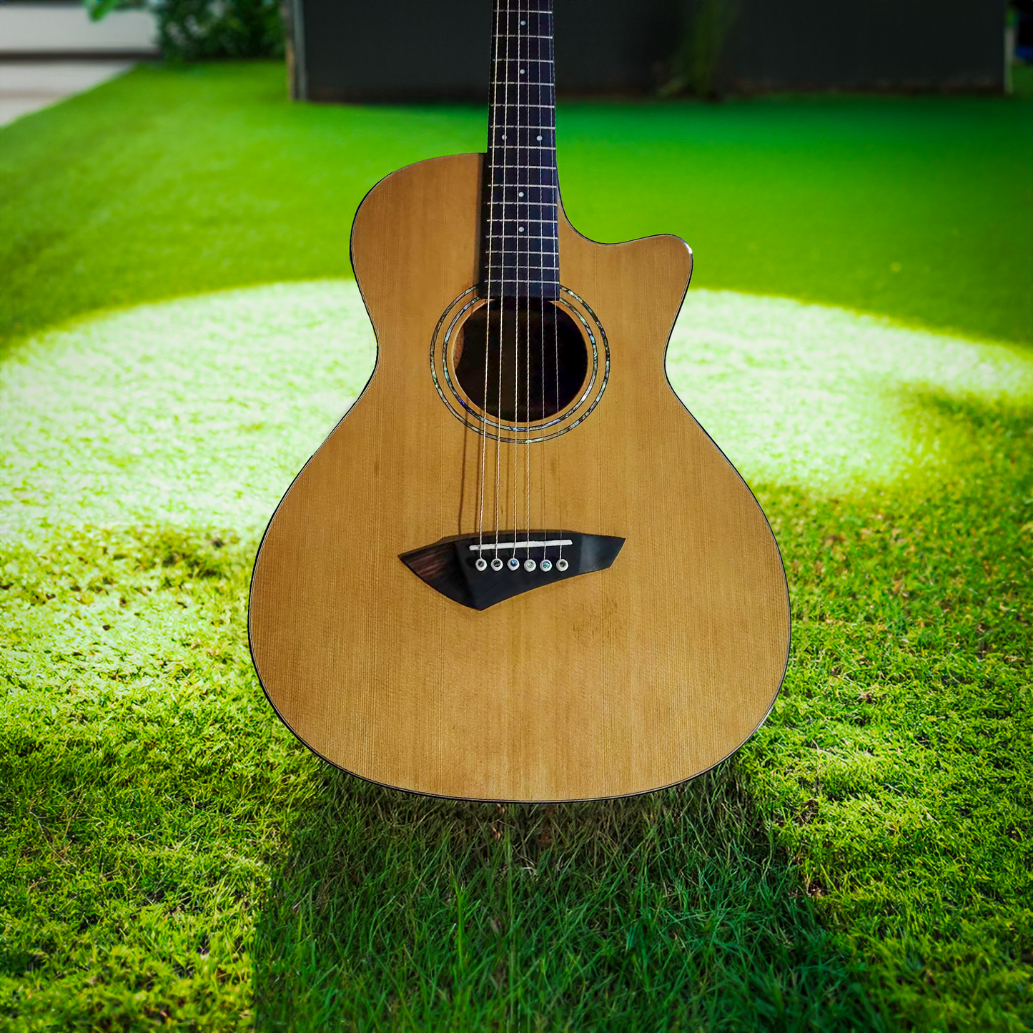 Byron Handmade 808 Fingerstyle Parlor Gitarre 12 Bünde Cutaway
