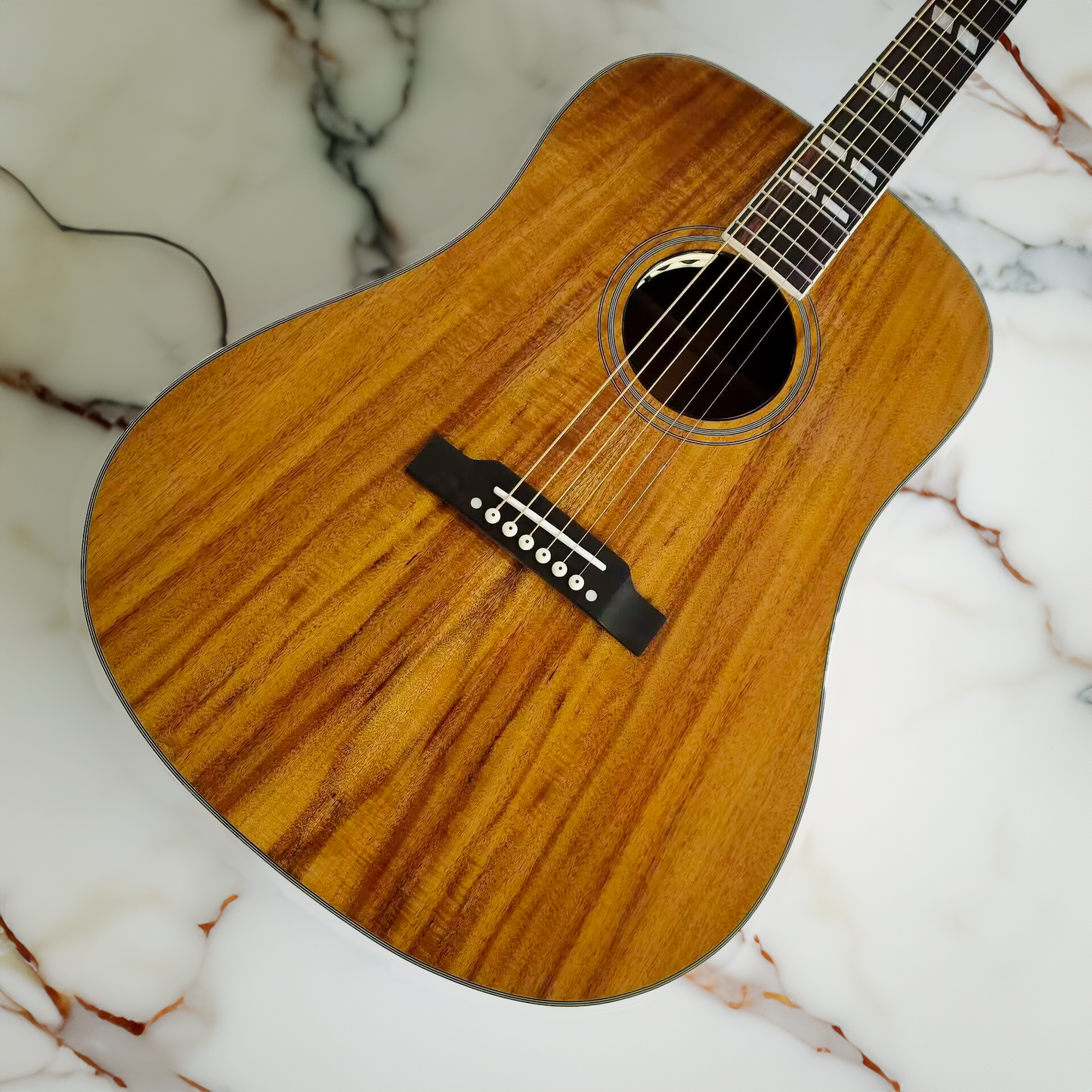 Byron Dreadnought 6-string Guitar-koa wood