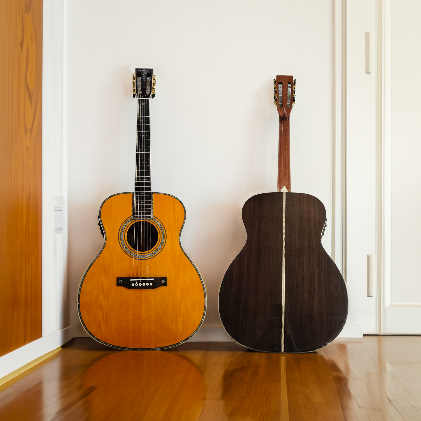 Byron BY-OM-42S OM Gitarre: Anpassbare Sattelbreite & Fishman EQ