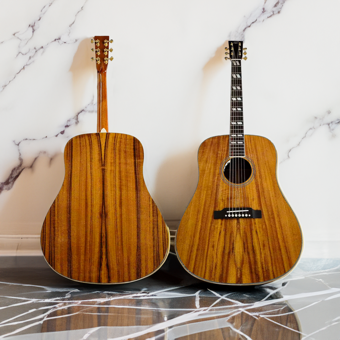 Byron Dreadnought 6-string Guitar-koa wood