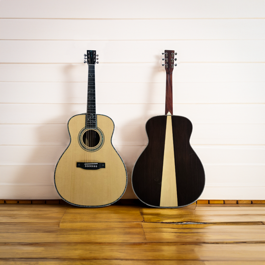 The Byron OM42 Handmade All-Solid Wood Guitar - Revised Edition