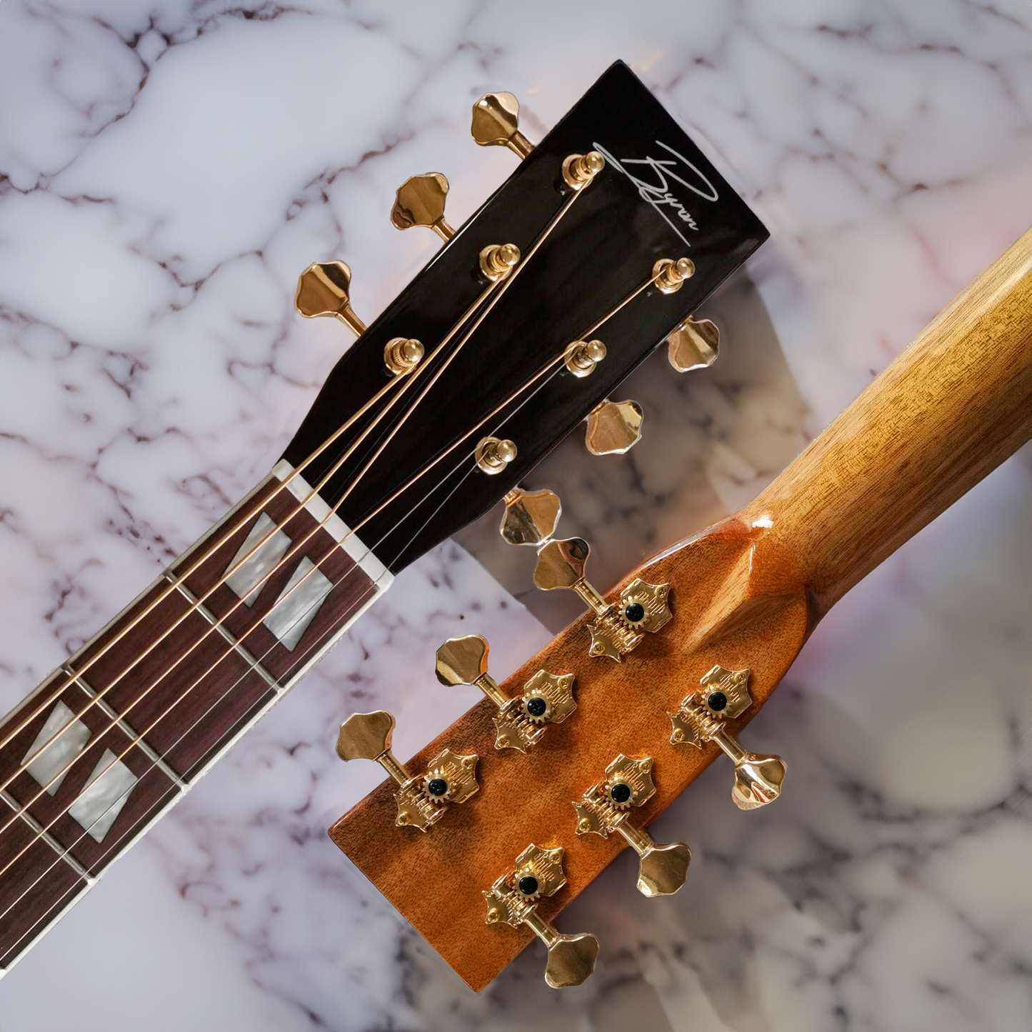 Byron Dreadnought 6-string Guitar-koa wood