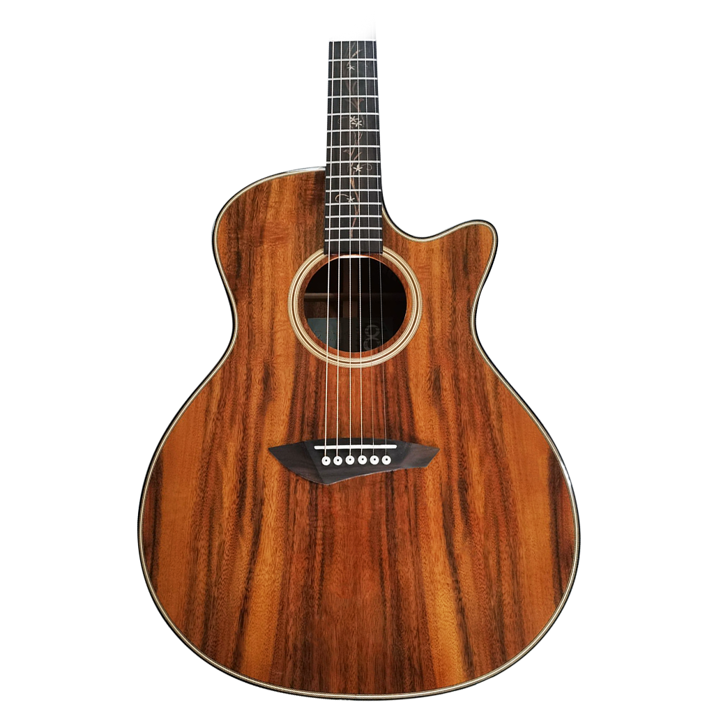 Byron 6-saitige Cutaway-Koa-Gitarre