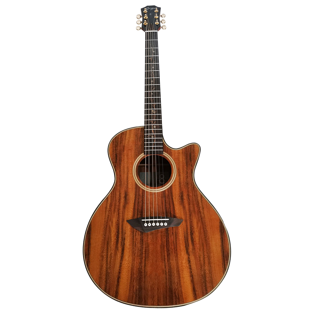 Byron 6-saitige Cutaway-Koa-Gitarre