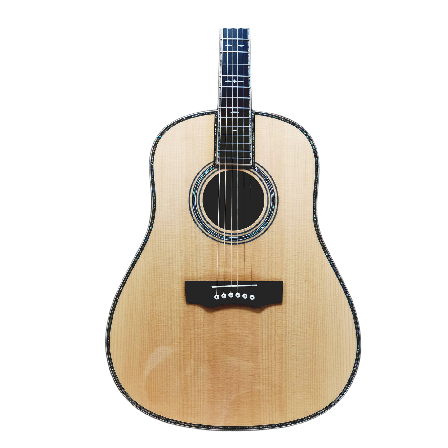 slope-Shoulder-Naturblond-Folk-Gitarre mit Schlitzkopf, handgefertigt – Die klassische Schönheit