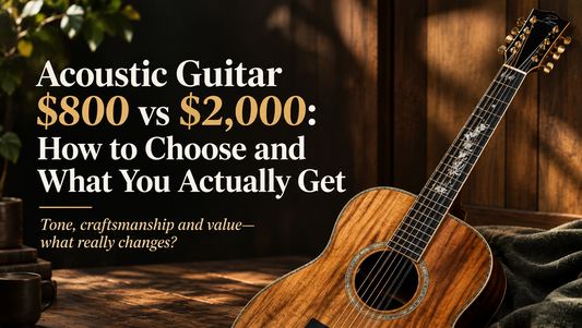 Acoustic Guitar $800 vs $2000: How to choose and what you actually get