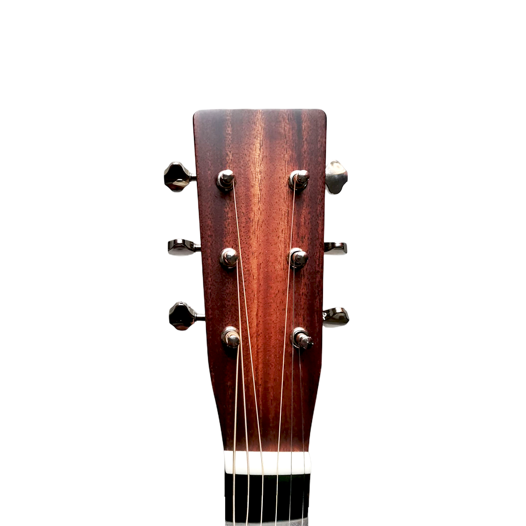 Byron custom made DSS-15 style All solid mahogany slope shoulder acoustic electric guitar with case