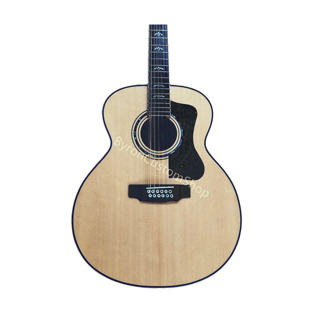 12 Strings The Lead Belly all solid wood acoustic electric guitar Jumb