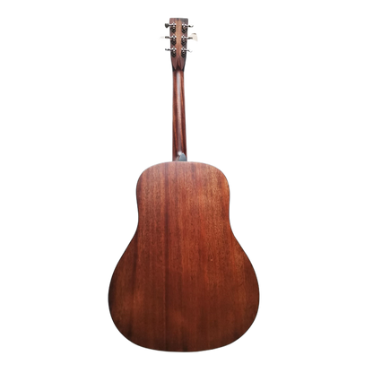 Byron custom made DSS-15 style All solid mahogany slope shoulder acoustic electric guitar with case