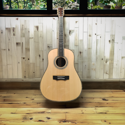 Byron DS-14S All-Solid Spruce & Indian Rosewood Slope Shoulder Acoustic-Electric Guitar