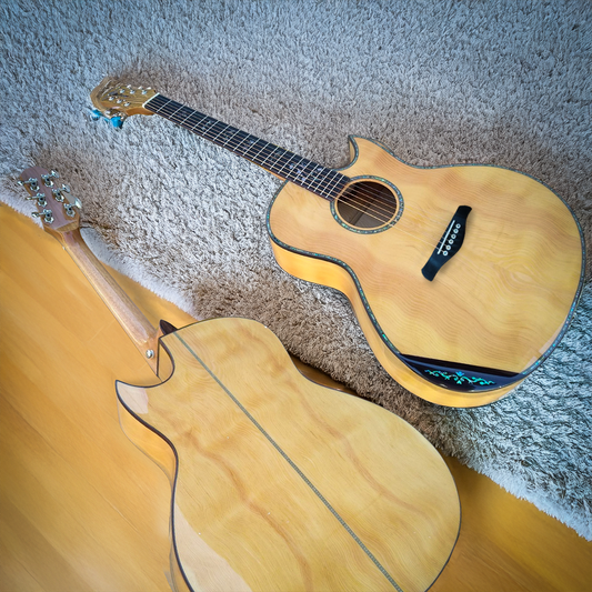 Byron Handmade Single Cutaway Florence Firwood Acoustic Guitar – Exotic Model