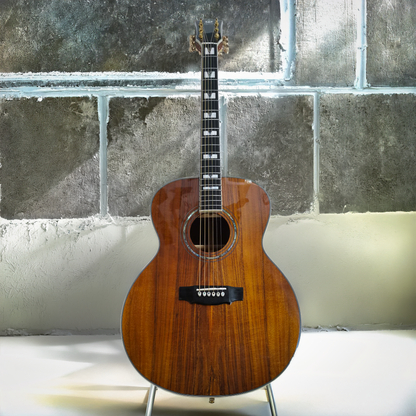 Byron Super Jumbo AAAA Solid Koa Acoustic Guitar