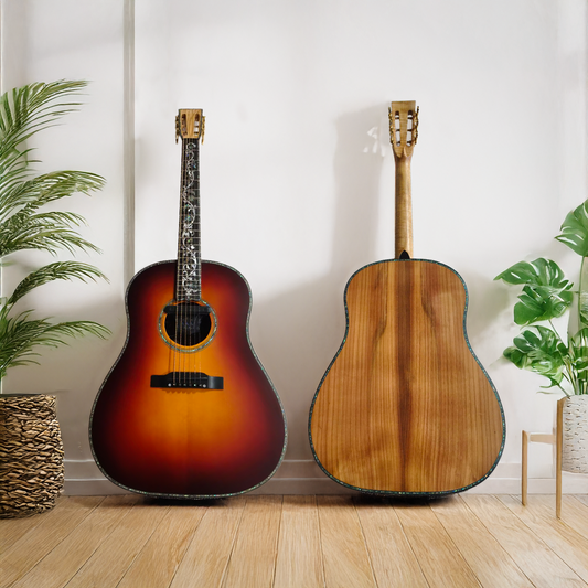 Byron Cherrywood Whisper – J45 Slot Head Transacoustic Guitar