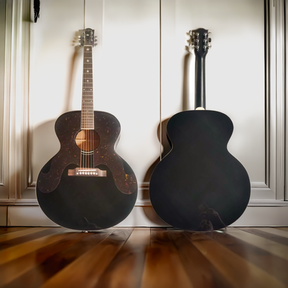 Byron J-180 Everly Brothers Style Black Short Scale Acoustic Guitar