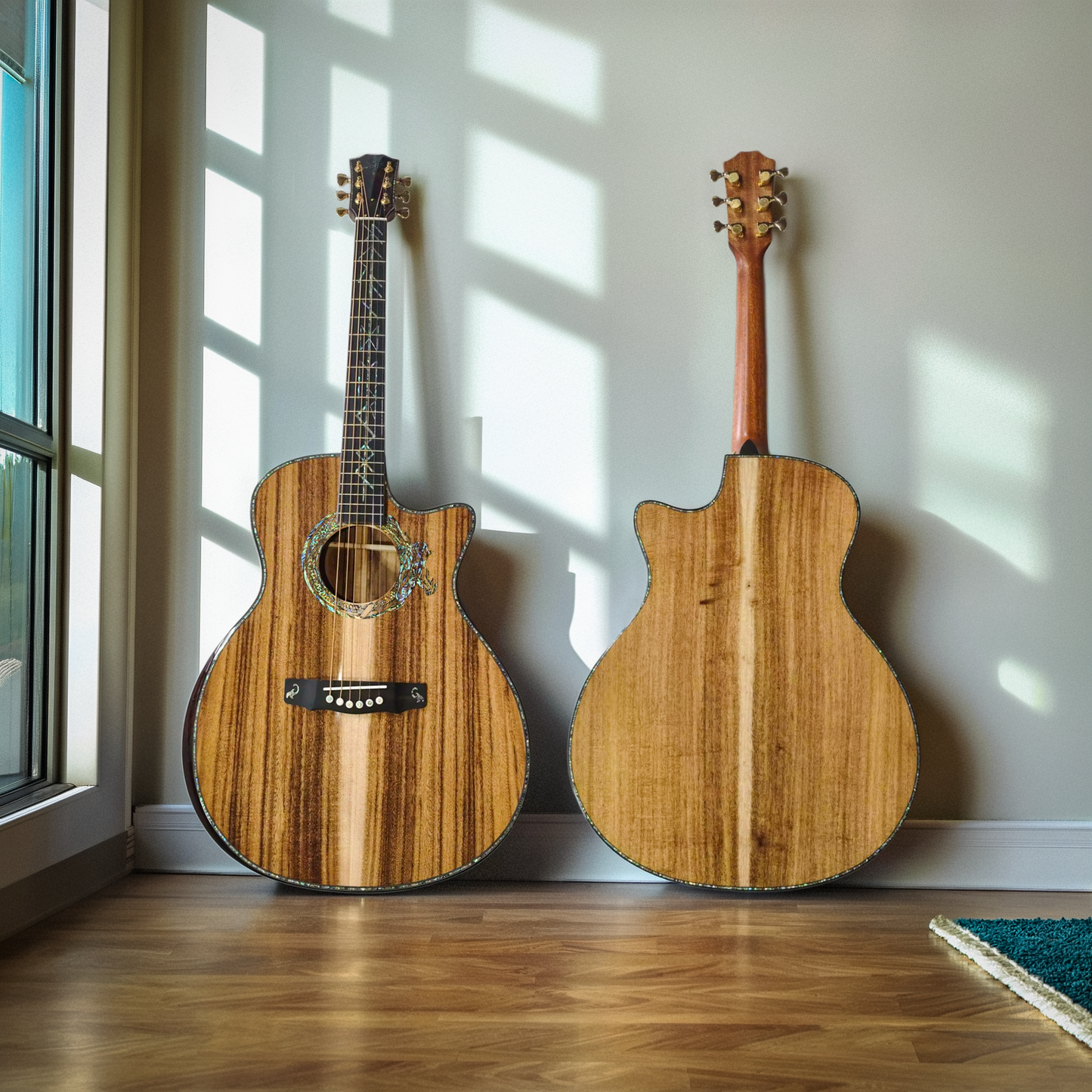The Dragon Bone – Byron Custom Solid Koa Cutaway Guitar