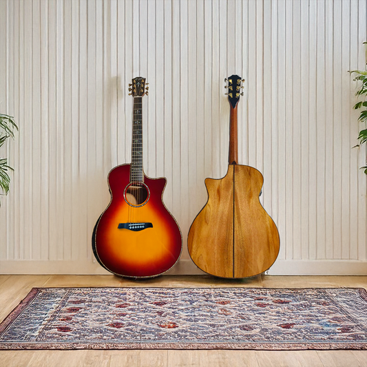 The WayFinder Grand Custom Guitar – Solid Adirondack & Honduras Mahogany Wood, 914ce Style Cutaway