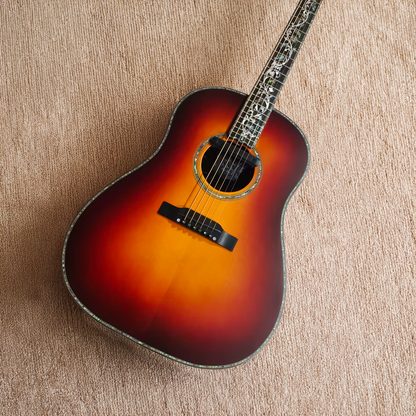 Byron Cherrywood Whisper – J45 Slot Head Transacoustic Guitar