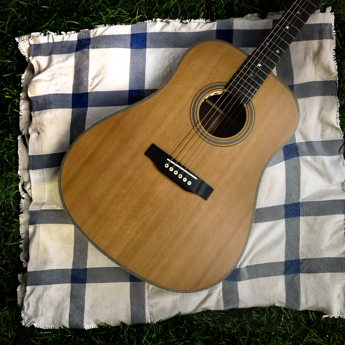 Byron All-Solid Cedar & Walnut Dreadnought Acoustic-Electric Guitar