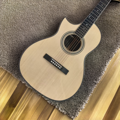 Left-Handed Florence Spruce & Rosewood 12-Fret Parlor Acoustic-Electric Guitar