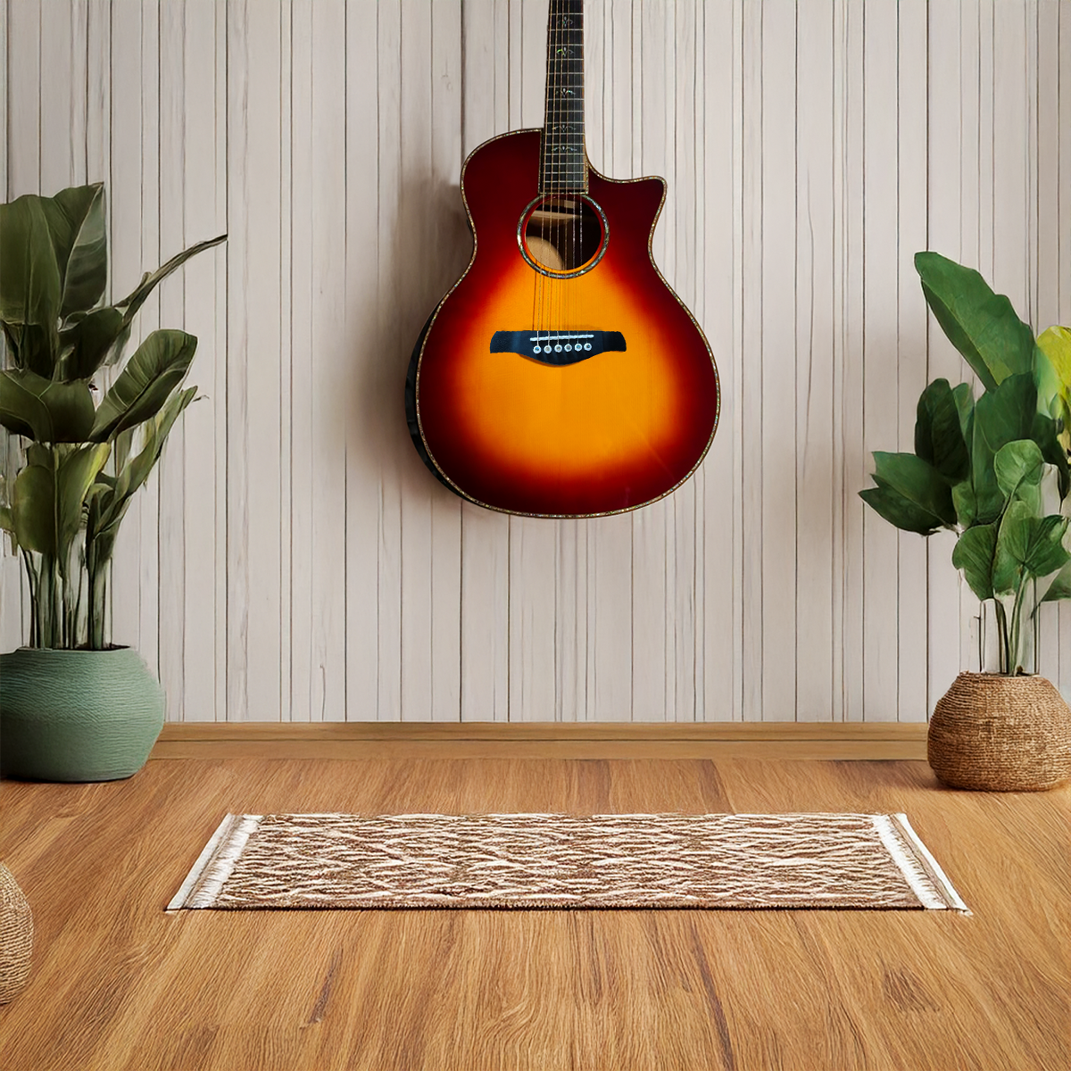 The WayFinder Grand Custom Guitar – Solid Adirondack & Honduras Mahogany Wood, 914ce Style Cutaway