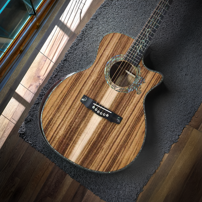 The Dragon Bone – Byron Custom Solid Koa Cutaway Guitar